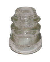 Hemingray No. 45 Clear Glass Power Line Insulator 10-51: Made In USA - $19.99
