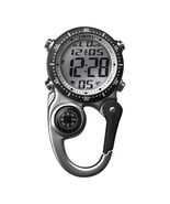 Dakota Digital Backpacker Clip Watch, Pocket Watch Alarm, Timer &amp; Dual Time - $64.95