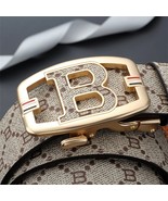 Luxury Genuine Leather B Belt Men Women B Buckle Waist Belt for Jeans Wa... - $37.01 CAD