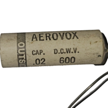 Aerovox .02 600v type p84cm 20nf Axial Capacitor - £4.02 GBP