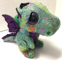 Ty Cinder the Green Dragon Beanie Boo 6&quot; Tall New - £7.79 GBP