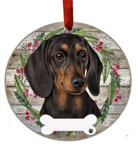 E&S Imports Black Dachshund Ceramic Ornament Round Glazed Finish - $71.21 MXN E&S Imports Black Dachshund Ceramic Ornament Round Glazed Finish - $71.21 MXN