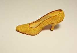 Just The Right Shoe Golden Stiletto Miniature Shoe 1999 Item 25045 Raine Willits - $9.99