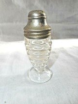 Anchor Hocking Clear Shaker Ribbed Bee Hive Ribbed Original Lid 3.5” Tall - £7.55 GBP