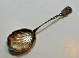 Antique Rose Sugar Shell Antiko 90 Silver Plate Germany - £13.16 GBP