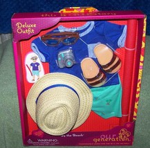 Our Generation BY the BEACH Outfit with Pool Noodle fits most 18&quot; Boy Dolls - £22.81 GBP