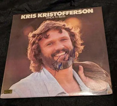 Kris Krostofferson Auto Signed Record Album with coa 115155 - £125.43 GBP