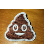 Poo Emoji - Attitude  -  Embroidered - No Iron Needed - Pin Back - £4.53 GBP