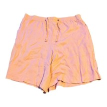 Vintage Niki Taylor Lounge Drawstring Pink / Gold Shorts Small Elastic W... - $18.69
