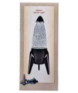 Cracker Barrel Rocket Water Lamp Lighted Motion Glitter Black Lava - £38.30 GBP