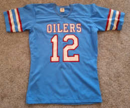 Houston Oilers Kenny Stabler Jersey Mens Sz M Rawlings Blue Vintage Made in USA - £77.53 GBP