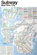 John Tauranac New York Subway Map - £58.26 GBP