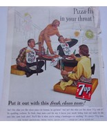 7 Up Pizza Fire In Your Throat Put it Out With 7up Magazine Print Ad 1962 - $2.73 CAD