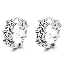 Surgical Steel Small Star Huggie Hoop Earrings Trendy Jewelry For Women Men 2Pcs - $9.89