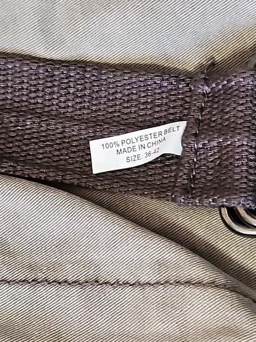 Arizona Jean Co. Cargo Shortsw/Brown Cloth Belt, Men's 38, Beige 100% Cotton Item image 3