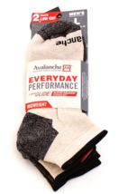 Avalanche Beige &amp; Gray Everyday Low Cut Socks 2 in Package Men&#39;s L 6-12 NWT - £23.34 GBP