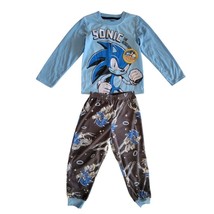 NWT 4/5T Sonic the Hedgehog Long Sleeve Pajama Set Komar Kids Children Sega Game - £9.23 GBP