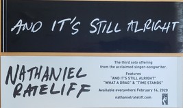 Nathaniel Rateliff &#39;And It&#39;s Still Alright&#39; Promo Sticker - £3.10 GBP
