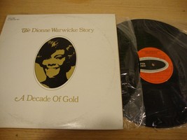Dionne Warwicke - A Decade Of Gold - Double LP Record  VG+ VG+ VG+ - £5.36 GBP