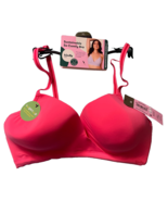 Kindly XL Coral Paradise Crossover Hybrid Bra Wireless Soft Comfort Stretch - $19.57