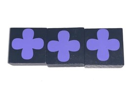 Qwirkle Replacement OEM 3 Purple Clover Tiles Complete Set - £5.92 GBP