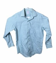 Brooks Brothers Men’s Blue Green Stripe Traditional  Shirt, 16 1/2-4/5 - £9.83 GBP