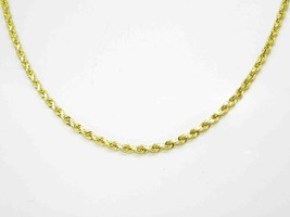 Michael Anthony Designer 3mm Wide Rope Chain 14k Gold 22&quot; Long 17.7 Grams - $2,215.00