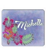 ,Your name..Hawaiian flowers  background, computer, laptop,iPad,  mouse pad - £9.30 GBP