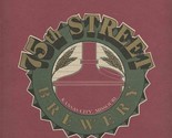75th Street Brewery Menu Kansas City Missouri 1990&#39;s - £21.96 GBP