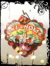 NEW! Authentic Christopher Radko Love OKLAHOMA State Heart Shape Glass Ornament - £119.10 GBP