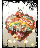 NEW! Authentic Christopher Radko Love OKLAHOMA State Heart Shape Glass O... - $205.52 CAD