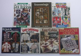 Vintage Quilting Pattern books / booklets Lot of 7 Quilt Block Pot Holders - £7.46 GBP