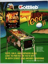 Tee&#39;d Off Pinball Machine FLYER Original 1993 Golf Sports Retro Game 8.5&quot; x 11&quot; - £13.62 GBP