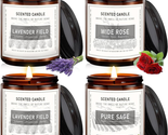 Mothers Day Gifts for Mom Wife,  Candles for Home Scented, Candles Set f... - £29.64 GBP