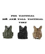 BIG &amp; TALL 2XL/3XL Adjustable Assault Cross Draw MOLLE Tactical Vest COY... - €69,25 EUR