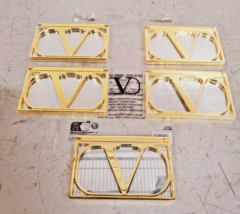 5 Quantity of Valentino Compact Gold Mirrors LD1112 (5Qty) - £104.65 GBP