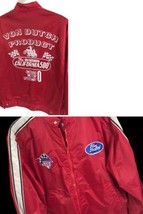 Von Dutch Originals Windbreaker Jacket Red Vintage Motorcycle patches M ... - £197.07 GBP