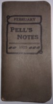 Vintage February Pell’s Notes 1925 - £3.90 GBP