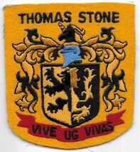 Vintage Scarce US Navy Mystery Misprint 4 3/8&quot; Felt Patch USS Thomas Stone - €4,32 EUR