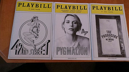 Lot of 6 Playbills, all NYC Theatres 1988-2005 42nd; Pygmalion; Fiddler; Chi VG+ - £18.87 GBP