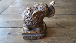 Vintage Ornate Styled Elephant Bookend 6&quot; - £23.38 GBP