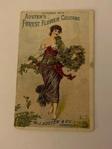 Perfumed With Austen&#39;s Forest Flower Cologne Woman Trade Card - £15.02 GBP