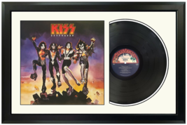 Kiss &quot;Destroyer&quot; Original Vinyl Record  &amp; Cover Professionally Framed Display - £159.56 GBP