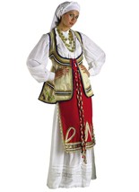 Greek traditional costume woman ROUMELI FTHIOTIDA handmade - $541.02+
