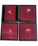 4 Diff VTG Fireworks in Night Sky Glass Plate Photo Slide Magic Lantern ... - £25.72 GBP