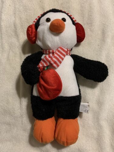 CHRISTMAS THEMED  STUFFED PENQUIN     KELLYTOY   2012    15 inches tall - $6.95