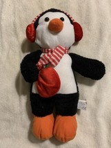 Christmas Themed Stuffed Penquin Kellytoy 2012 15 Inches Tall - $6.95