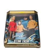 Star Trek Barbie Gift Set Captain Kirk Spock Collector 30th Anniversary ... - £118.43 GBP