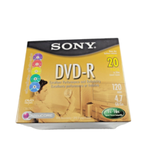Sony DVD-R Recordable Blank Discs 20 Pack Accucore 120 min 4.7 GB 1x -16... - £12.48 GBP