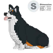 Welsh Corgi Dog Sculptures (JEKCA Lego Brick) DIY Kit - £58.19 GBP
